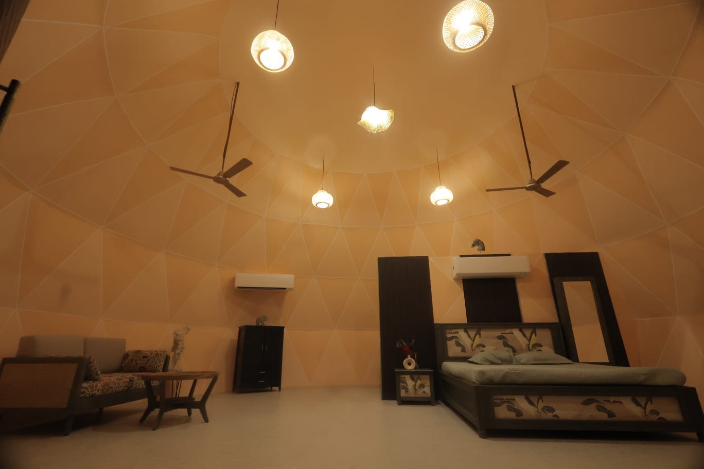 Spherical dome interior view