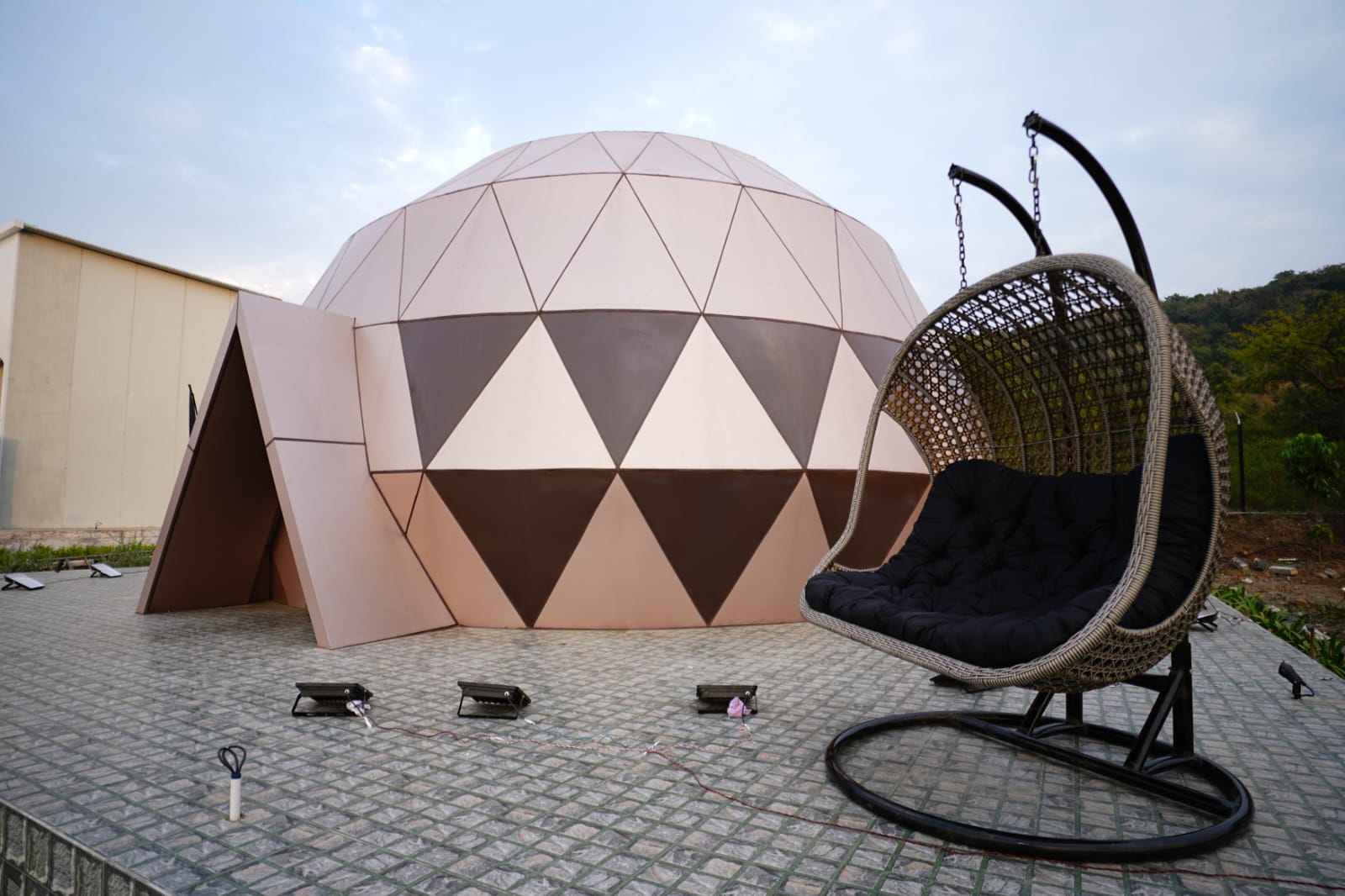 Spherical dome interior view