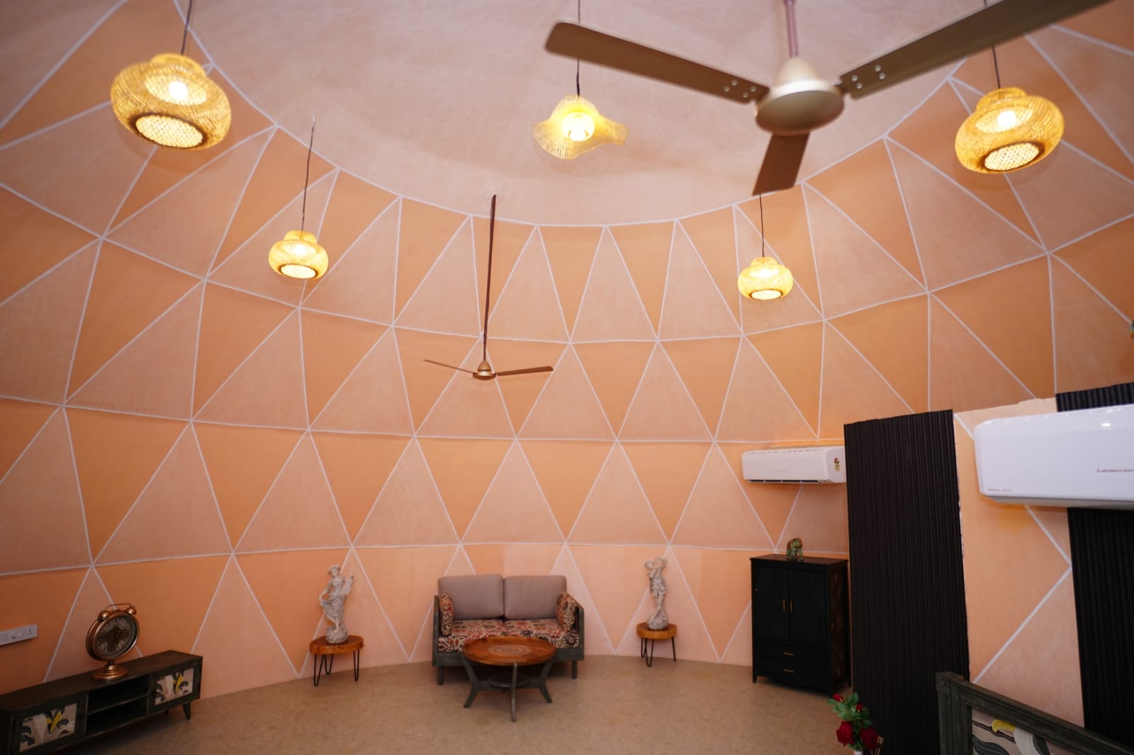 Spherical dome interior view