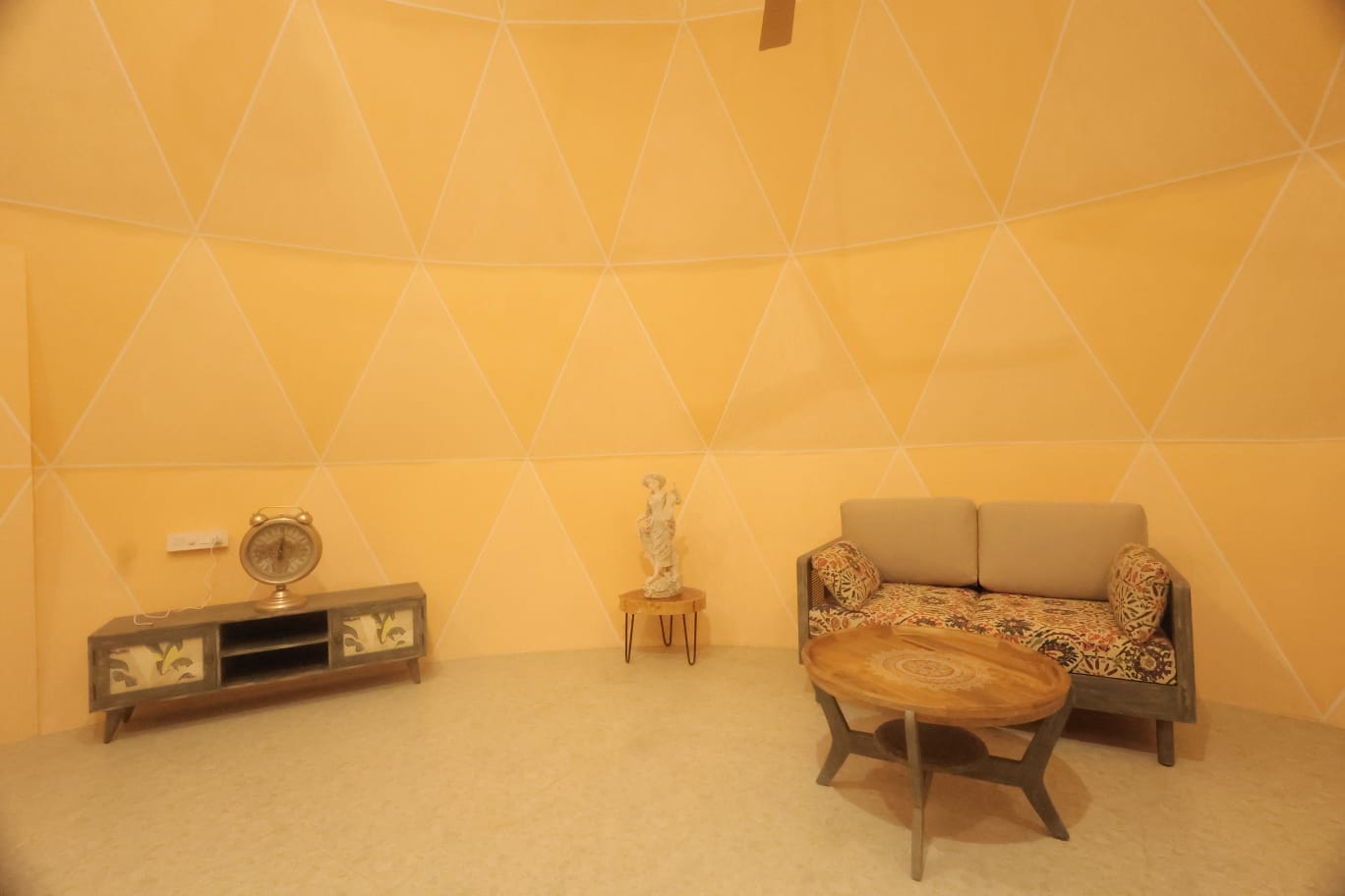 Spherical dome interior view