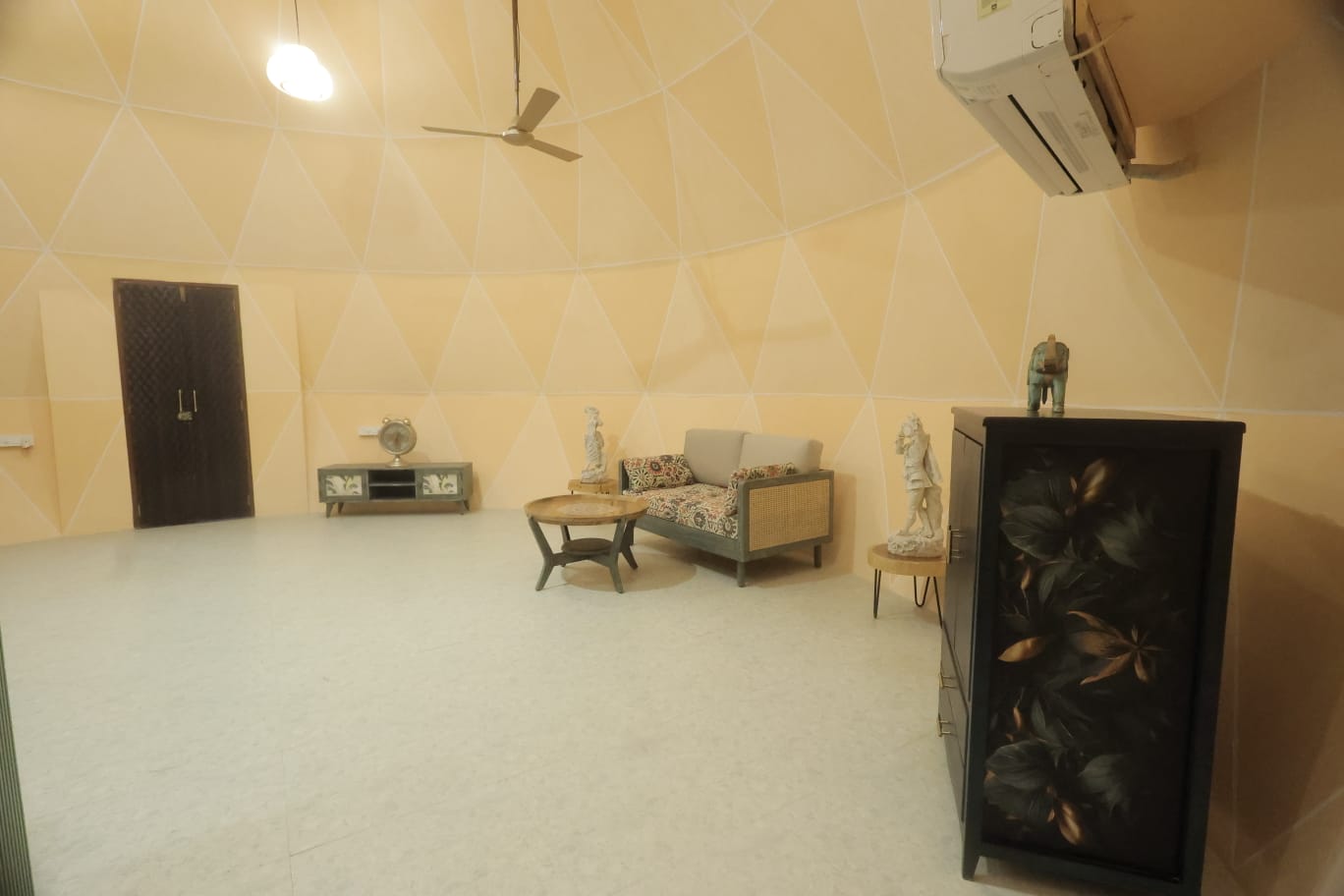 Spherical dome interior view