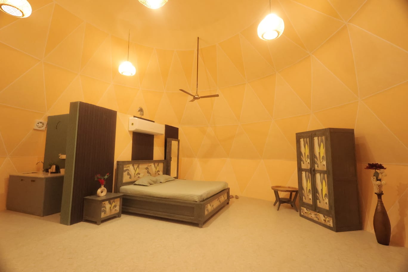 Spherical dome interior view